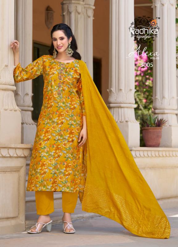 Radhika LifeStyle Alexa Vol 3 Catalog indian ladies kurti