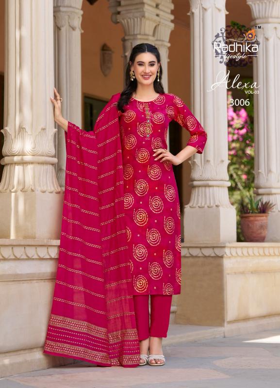 Radhika LifeStyle Alexa Vol 3 Catalog indian ladies kurti