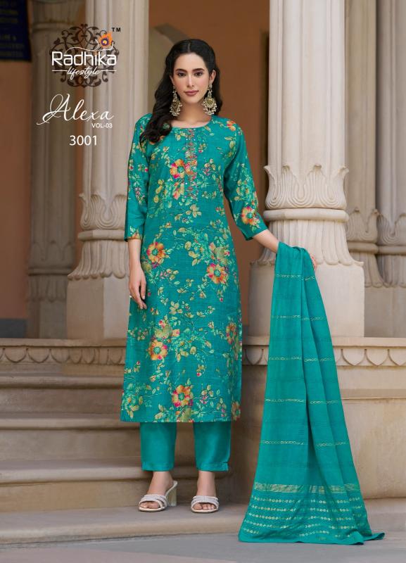 Radhika LifeStyle Alexa Vol 3 Catalog indian ladies kurti