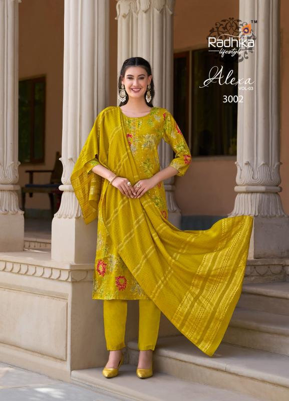 Radhika LifeStyle Alexa Vol 3 Catalog indian ladies kurti