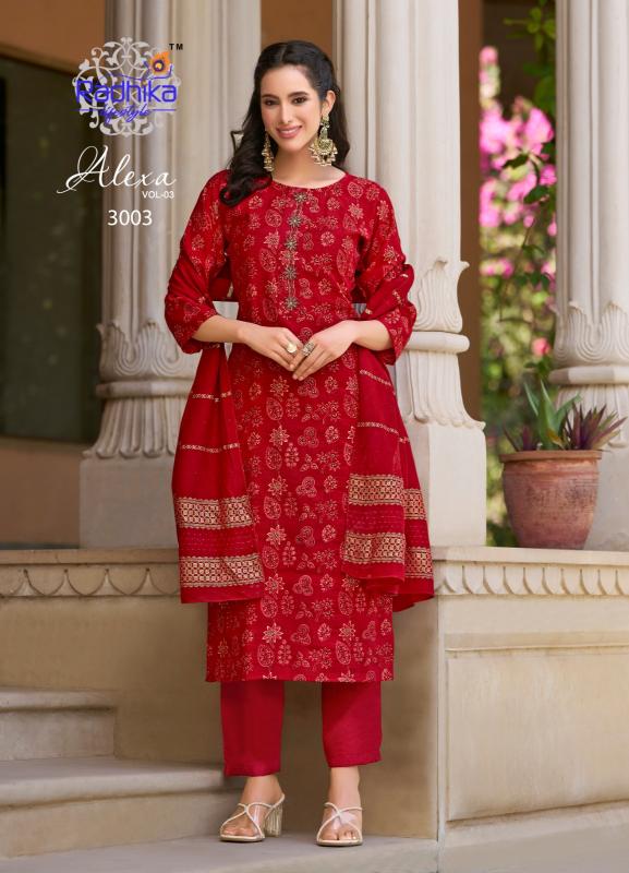 Radhika LifeStyle Alexa Vol 3 Catalog indian ladies kurti