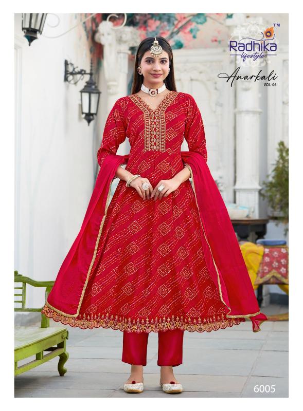 Radhika LifeStyle Anarkali Vol 6 Catalog best manufacturer kurti in jaipur