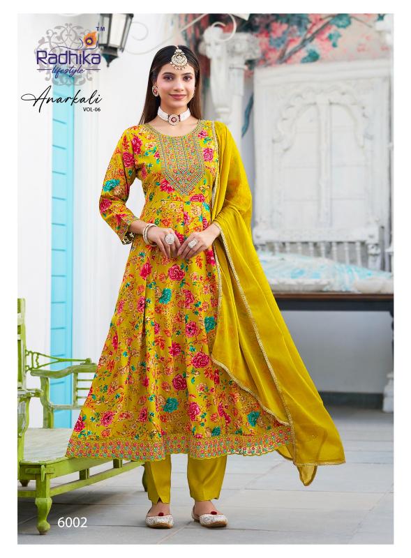 Radhika LifeStyle Anarkali Vol 6 Catalog best manufacturer kurti in jaipur