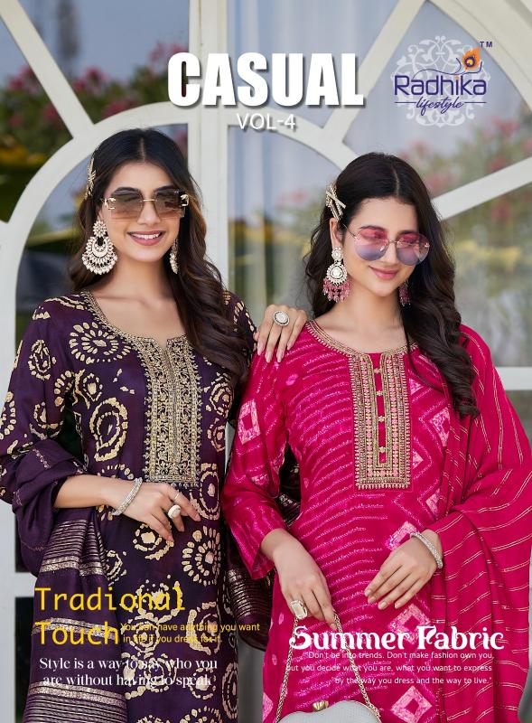 Radhika Lifestyle Casual Vol 4 Catalog indian kurti designs for ladies