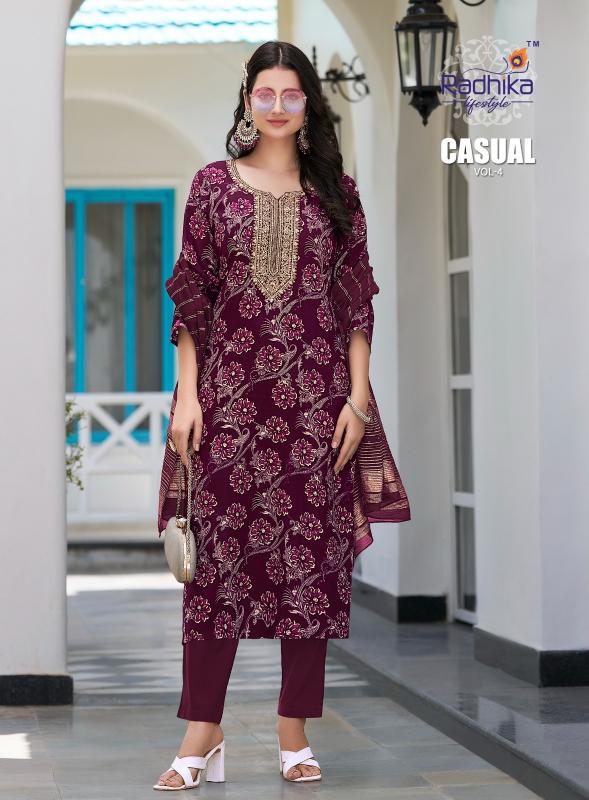 Radhika Lifestyle Casual Vol 4 Catalog indian kurti designs for ladies