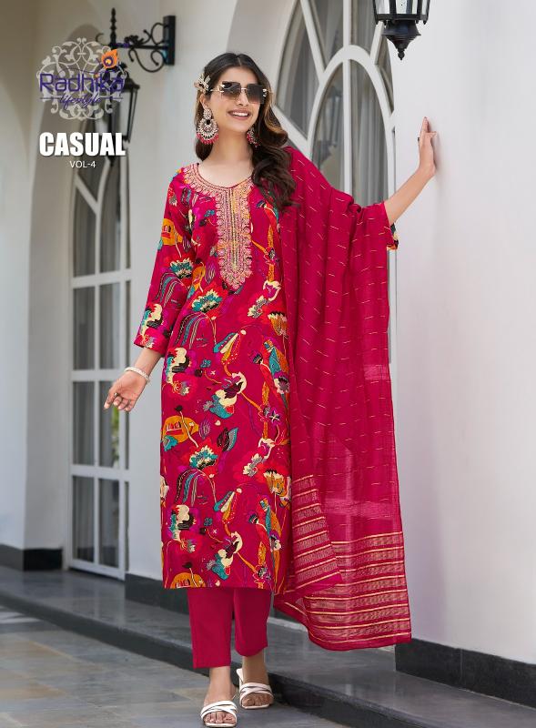 Radhika Lifestyle Casual Vol 4 Catalog indian kurti designs for ladies