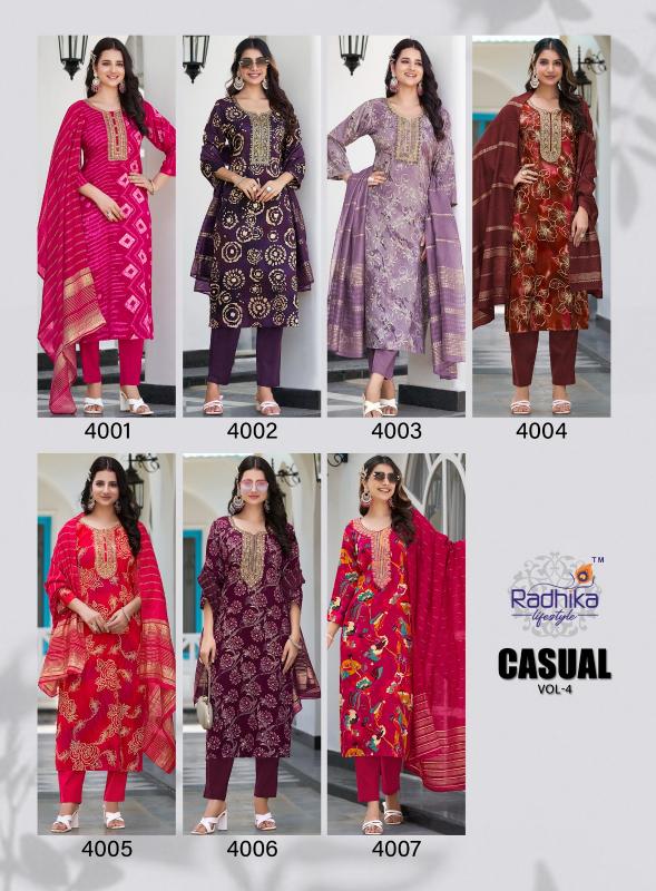 Radhika Lifestyle Casual Vol 4 Catalog indian kurti designs for ladies