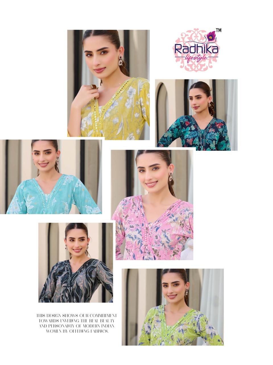 Radhika Lifestyle Cotton Bells Vol 2 catalog jaipuri cotton printed kurtis wholesale