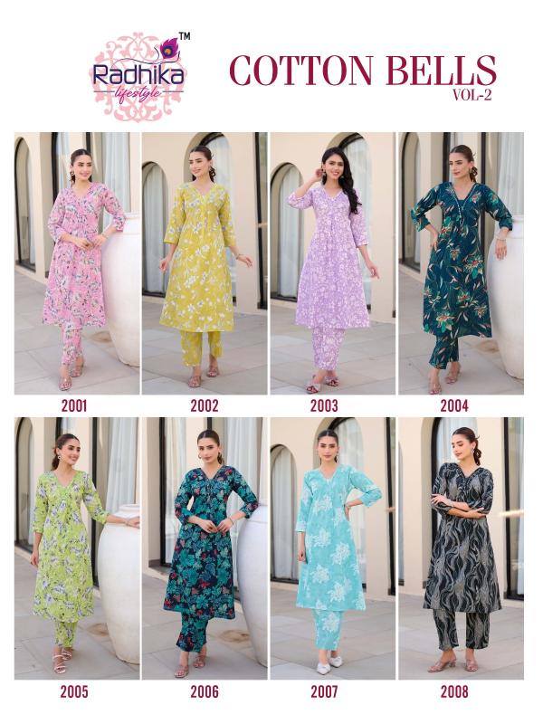 Radhika Lifestyle Cotton Bells Vol 2 catalog jaipuri cotton printed kurtis wholesale