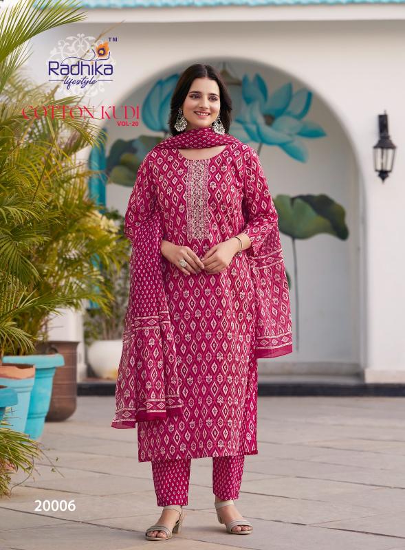 Radhika Lifestyle Cotton Kudi Vol 20 catalog indian kurtis online shopping in usa