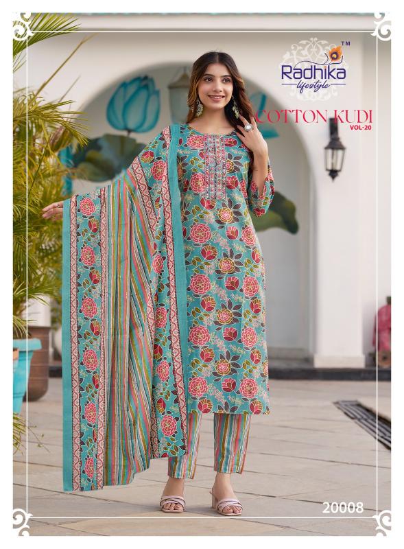 Radhika Lifestyle Cotton Kudi Vol 20 catalog indian kurtis online shopping in usa