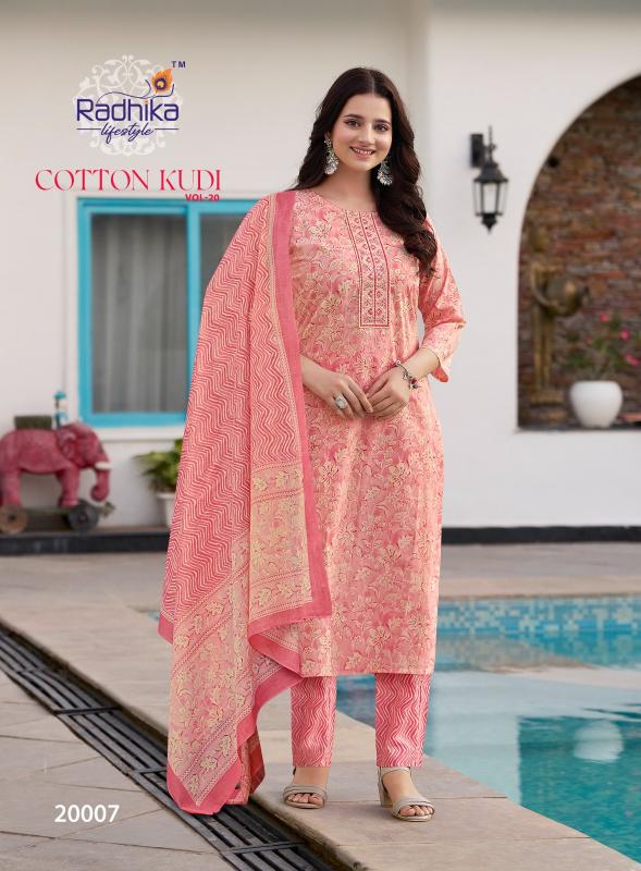 Radhika Lifestyle Cotton Kudi Vol 20 catalog indian kurtis online shopping in usa