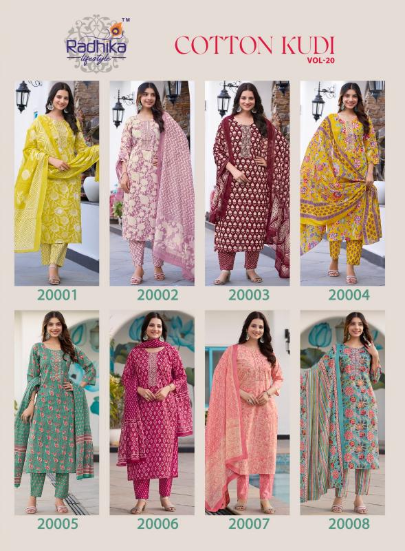 Radhika Lifestyle Cotton Kudi Vol 20 catalog indian kurtis online shopping in usa