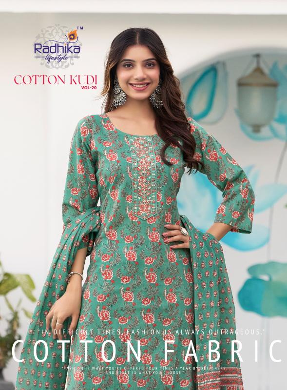 Radhika Lifestyle Cotton Kudi Vol 20 catalog indian kurtis online shopping in usa