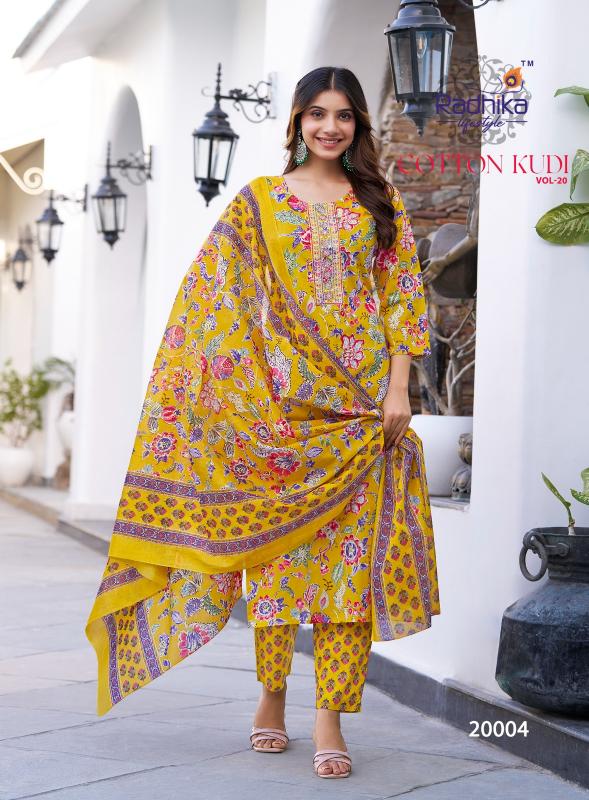 Radhika Lifestyle Cotton Kudi Vol 20 catalog indian kurtis online shopping in usa