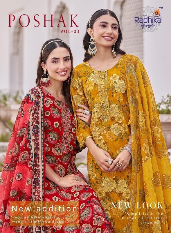 Radhika LifeStyle Poshak Vol 1 Catalog jaipuri kurtis wholesale