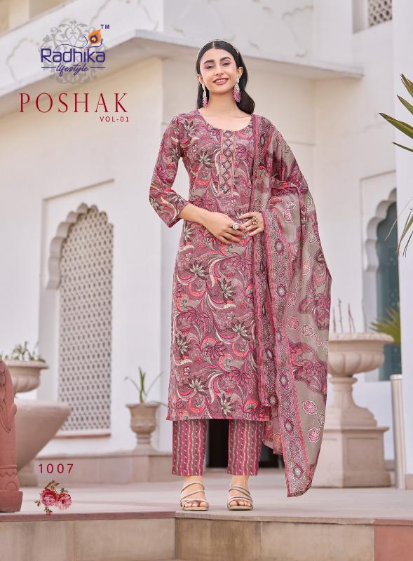 Radhika LifeStyle Poshak Vol 1 Catalog jaipuri kurtis wholesale