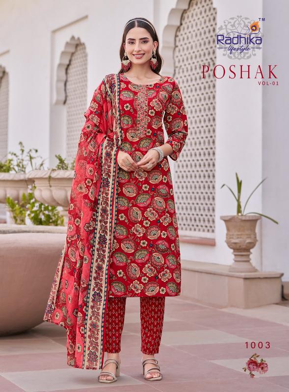 Radhika LifeStyle Poshak Vol 1 Catalog jaipuri kurtis wholesale