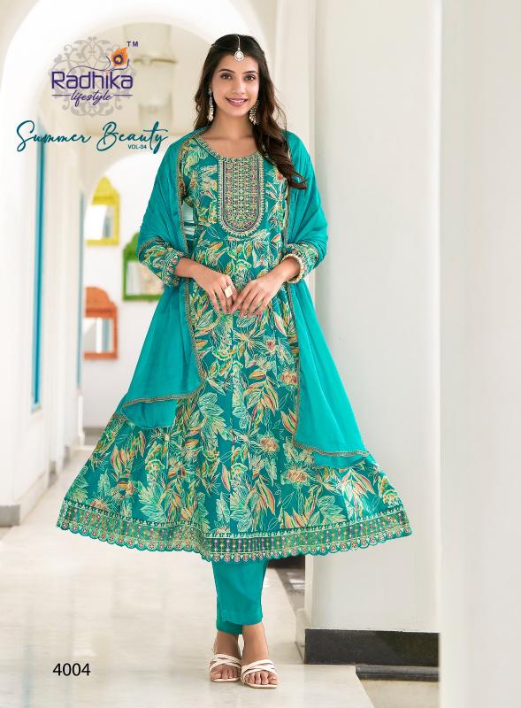 Radhika Lifestyle Summer Beauty Vol 4 catalog india anarkali kurtis