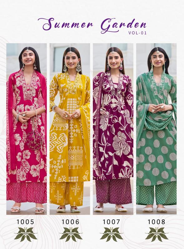 Radhika Lifestyle Summer Garden Vol 1 catalog jaipuri kurtis wholesale