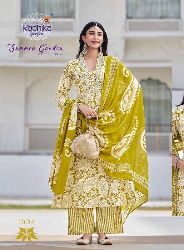 Radhika Lifestyle Summer Garden Vol 1 catalog jaipuri kurtis wholesale