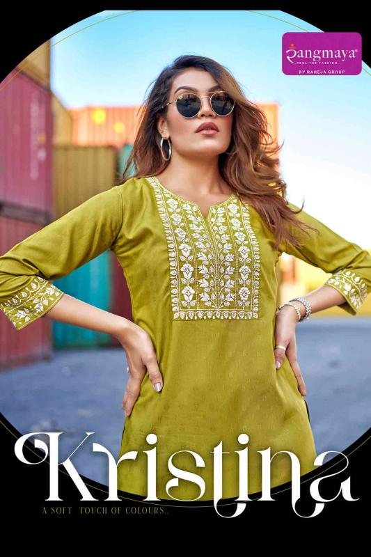 Rangmaya Kristina Catalog designer indian tunics kurtis