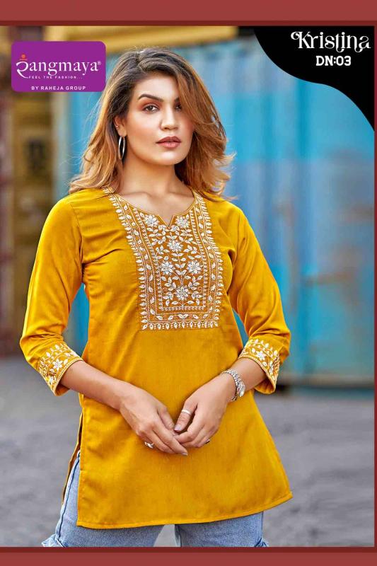 Rangmaya Kristina Catalog designer indian tunics kurtis