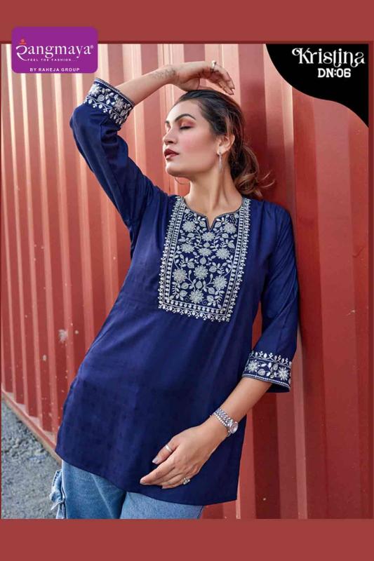 Rangmaya Kristina Catalog designer indian tunics kurtis