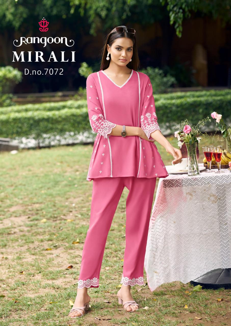 Rangoon Mirali Catalog modest co ord sets wholesale
