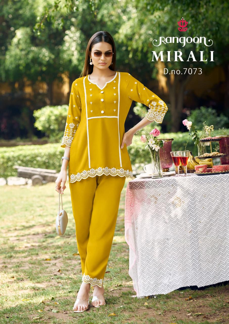 Rangoon Mirali Catalog modest co ord sets wholesale