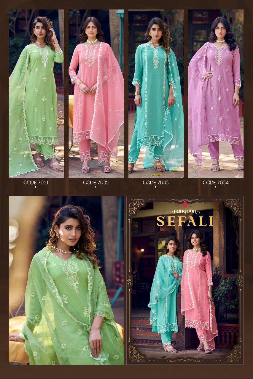 Rangoon Sefali Catalog indian kurtis clothing 
