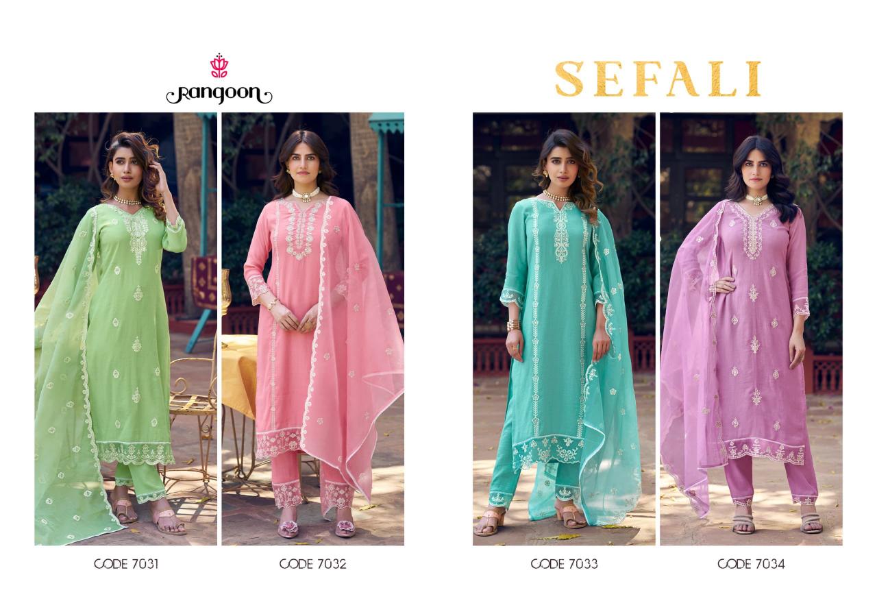 Rangoon Sefali Catalog indian kurtis clothing 