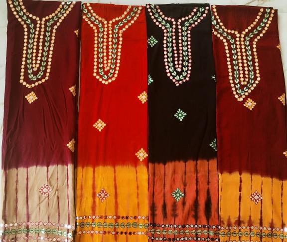 Rayon Hota Patti Work – Dress Material - Wholesale Catalog