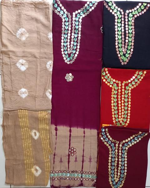 Rayon Hota Patti Work – Dress Material - Wholesale Catalog