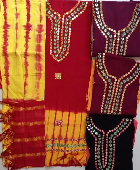 Rayon Hota Patti Work – Dress Material - Wholesale Catalog