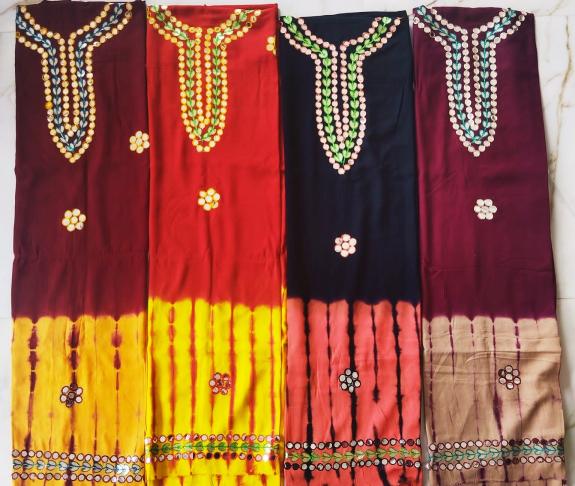 Rayon Hota Patti Work – Dress Material - Wholesale Catalog