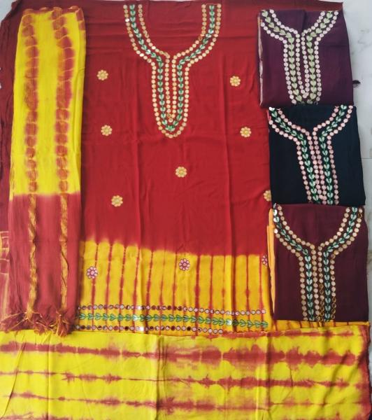 Rayon Hota Patti Work – Dress Material - Wholesale Catalog