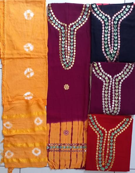 Rayon Hota Patti Work – Dress Material - Wholesale Catalog