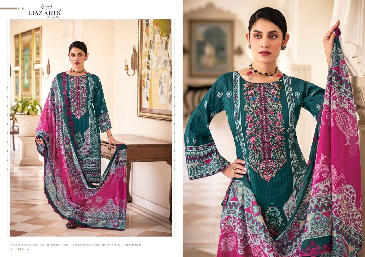 Riaz Arts Bin Saeed Vol 9 Catalog ladies dress material wholesalers in delhi