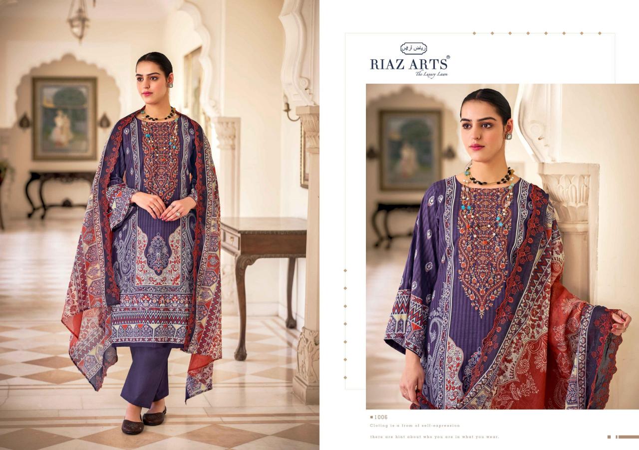 Riaz Arts Bin Saeed Vol 9 Catalog ladies dress material wholesalers in delhi