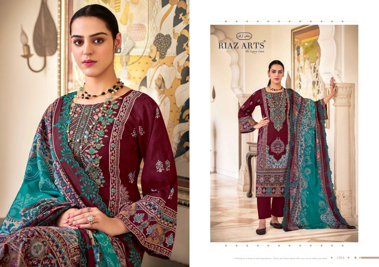 Riaz Arts Bin Saeed Vol 9 Catalog ladies dress material wholesalers in delhi