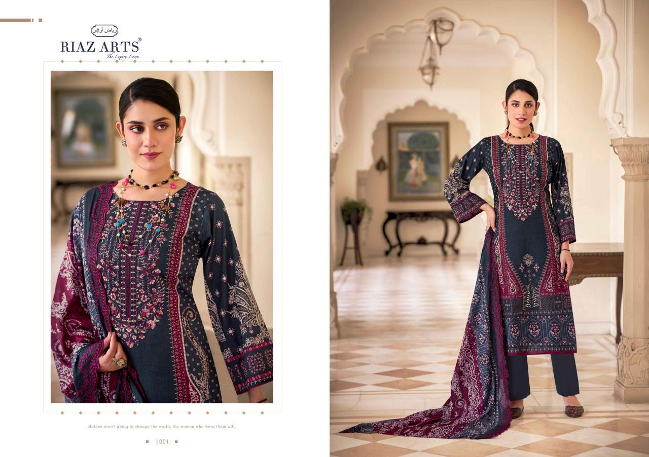 Riaz Arts Bin Saeed Vol 9 Catalog ladies dress material wholesalers in delhi