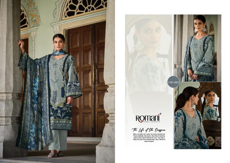 Romani Aarzu Vol 16 Catalog wholesale pure cotton dress materials