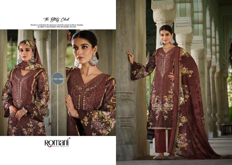 Romani Aarzu Vol 16 Catalog wholesale pure cotton dress materials