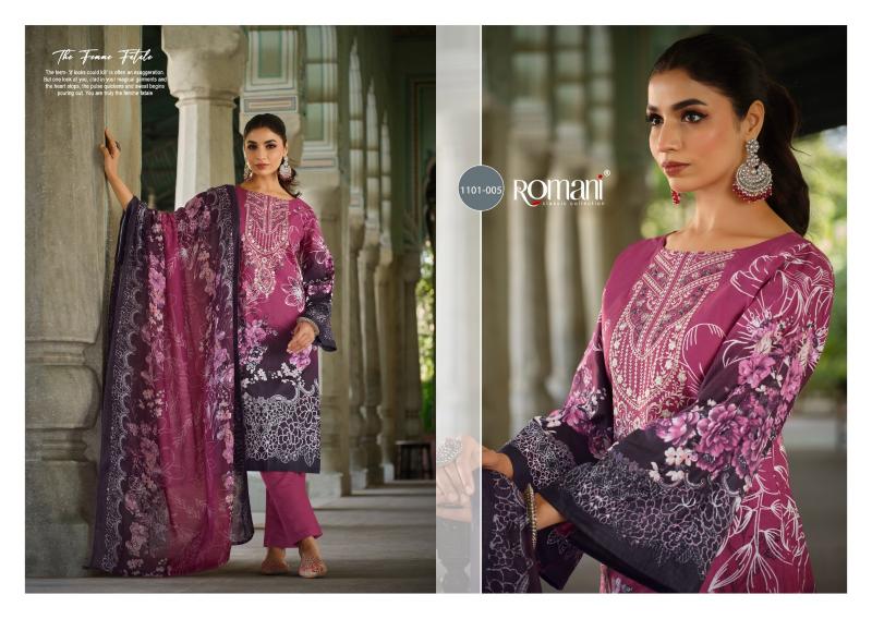 Romani Aarzu Vol 16 Catalog wholesale pure cotton dress materials