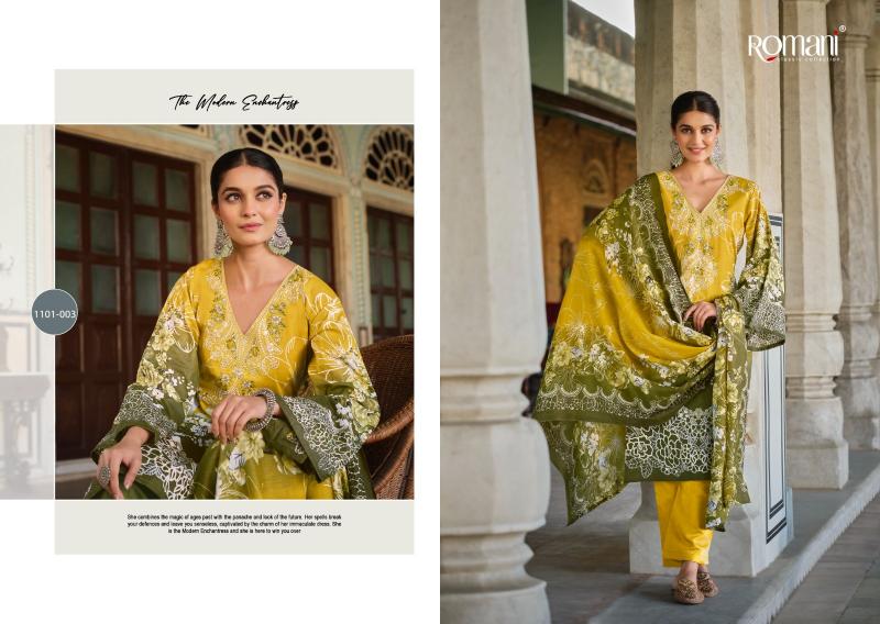 Romani Aarzu Vol 16 Catalog wholesale pure cotton dress materials