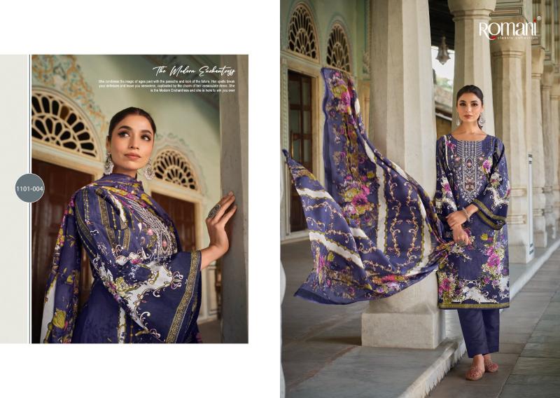 Romani Aarzu Vol 16 Catalog wholesale pure cotton dress materials
