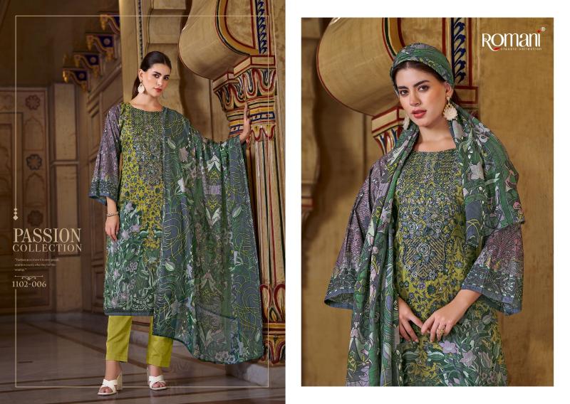 Romani Aarzu Vol 18 Catalog cotton dress material wholesalers vadodara