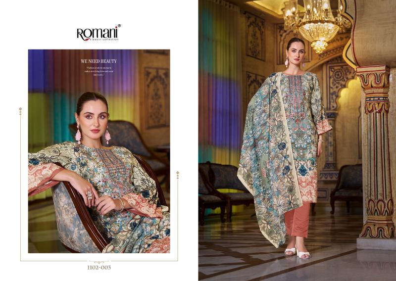 Romani Aarzu Vol 18 Catalog cotton dress material wholesalers vadodara