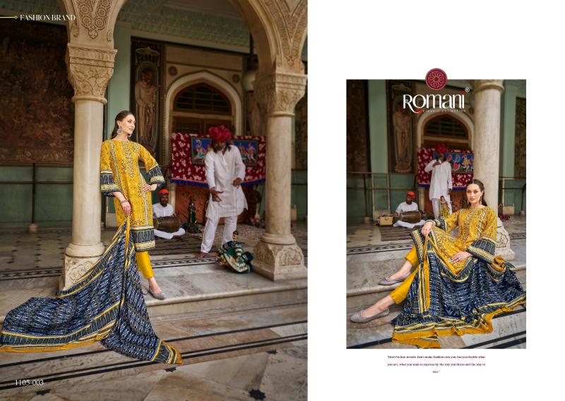 Romani Bin Kareem Catalog dress materials wholesale cotton
